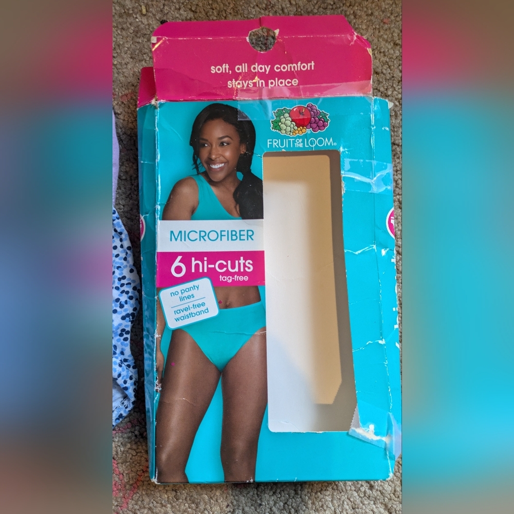 Fruit of their loom ladies haircut underwear-microfiber-size 7-NEW